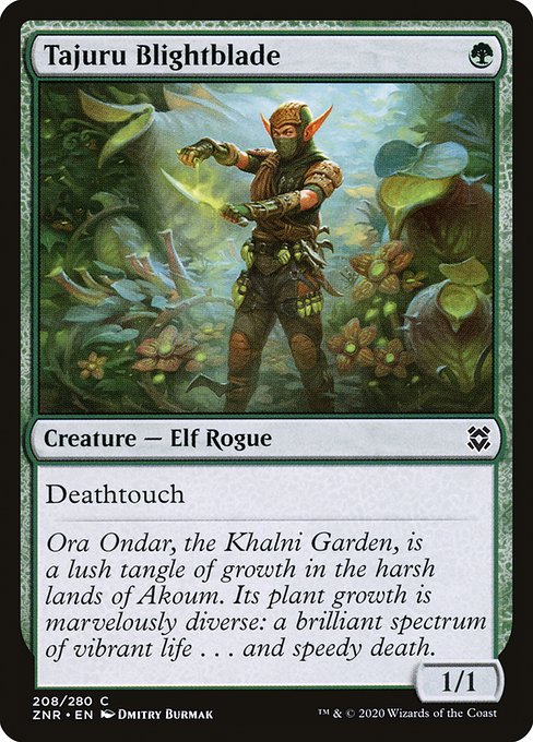Magic the Gathering Card - Tajuru Blightblade - MTG Circle