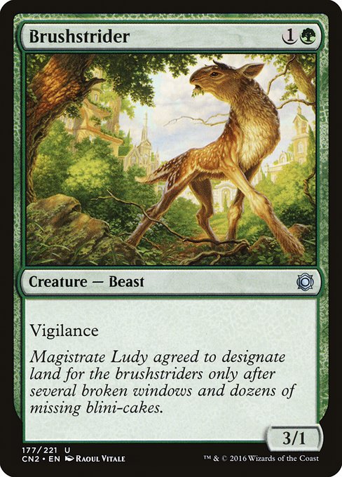 Magic the Gathering Card - Brushstrider - MTG Circle