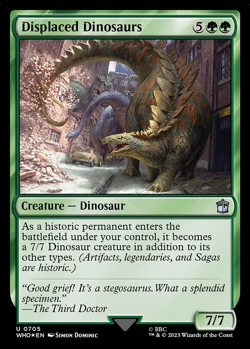 Magic the Gathering Card - Displaced Dinosaurs - MTG Circle