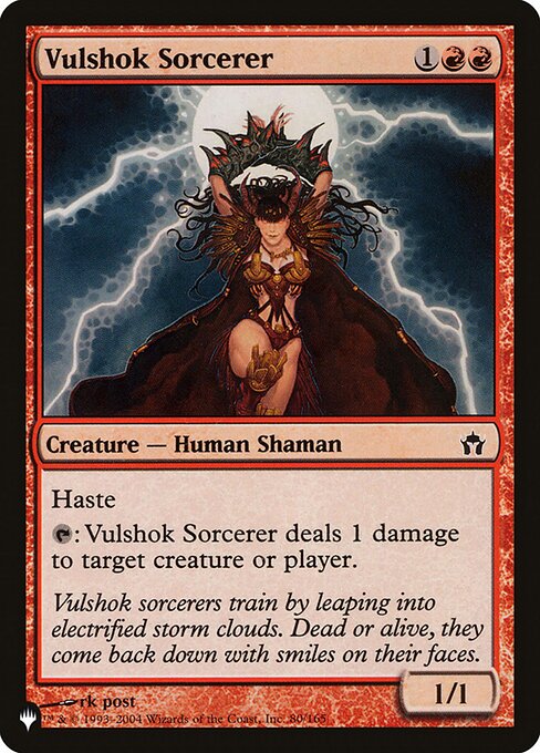 Magic the Gathering Card - Vulshok Sorcerer - MTG Circle