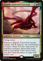 Magic the Gathering Card - Klauth, Unrivaled Ancient - MTG Circle