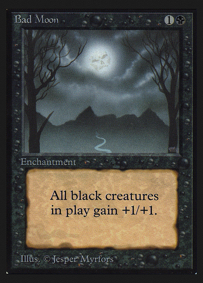 Magic the Gathering Card - Bad Moon - MTG Circle