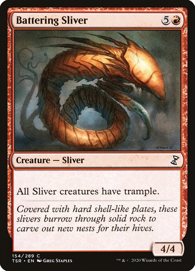 Magic the Gathering Card - Battering Sliver - MTG Circle
