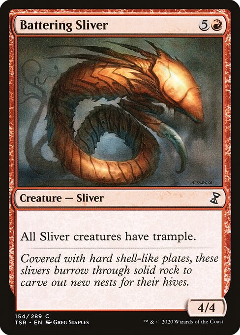 Magic the Gathering Card - Battering Sliver - MTG Circle
