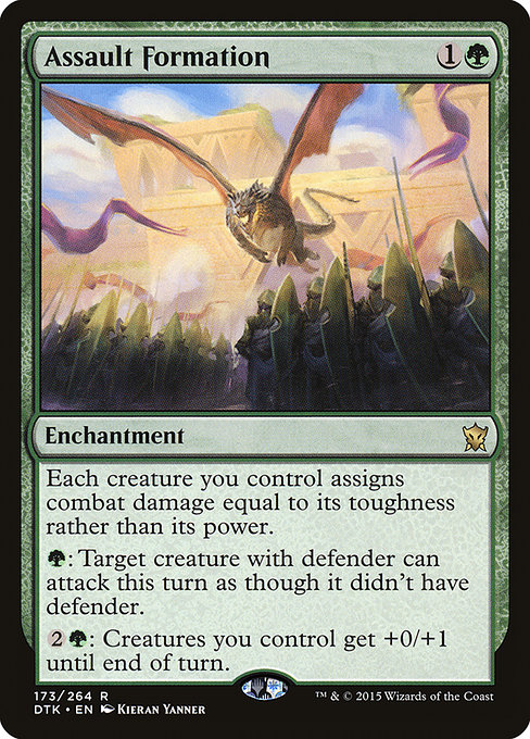 Magic the Gathering Card - Assault Formation - MTG Circle