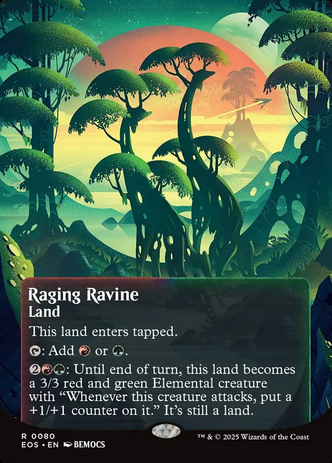 Magic the Gathering Card - Raging Ravine - MTG Circle