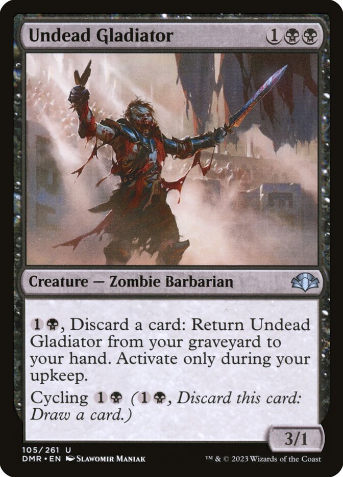 Magic the Gathering Card - Undead Gladiator - MTG Circle