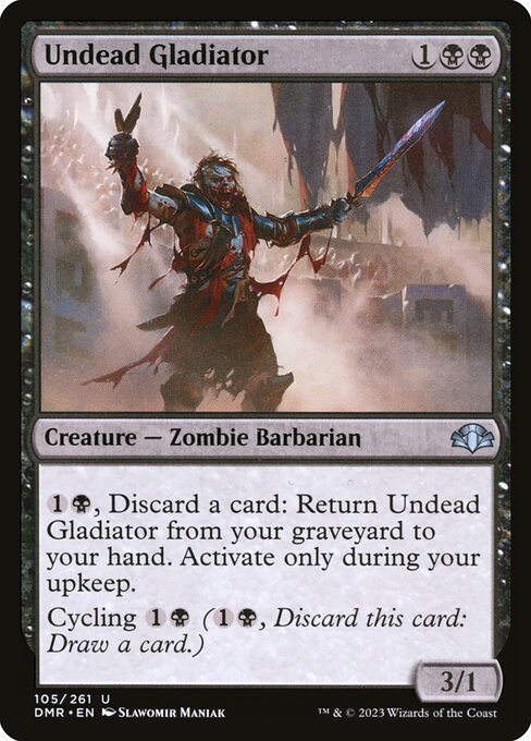 Magic the Gathering Card - Undead Gladiator - MTG Circle