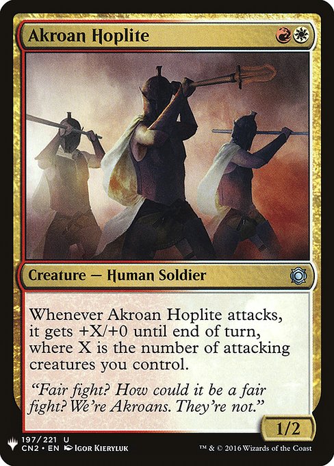 Magic the Gathering Card - Akroan Hoplite - MTG Circle