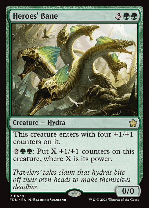 Magic the Gathering Card - Heroes' Bane - MTG Circle