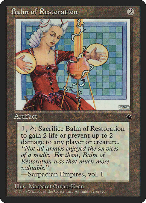 Magic the Gathering Card - Balm of Restoration - MTG Circle
