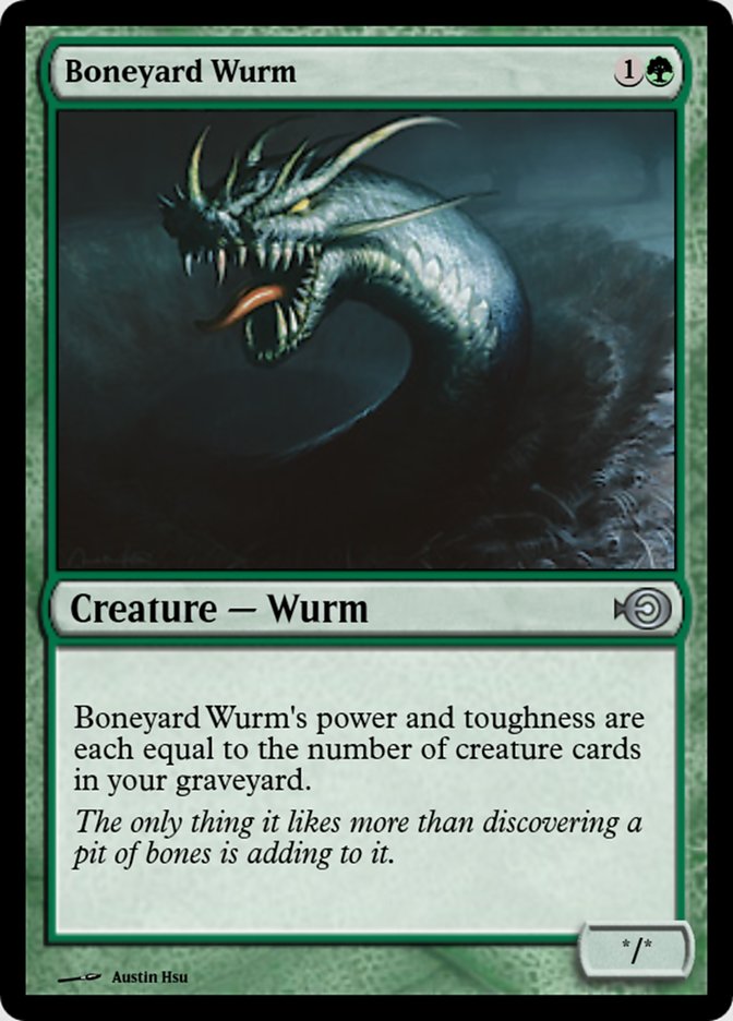 Magic the Gathering Card - Boneyard Wurm - MTG Circle