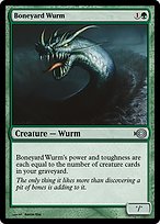 Magic the Gathering Card - Boneyard Wurm - MTG Circle