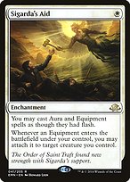 Magic the Gathering Card - Sigarda's Aid - MTG Circle
