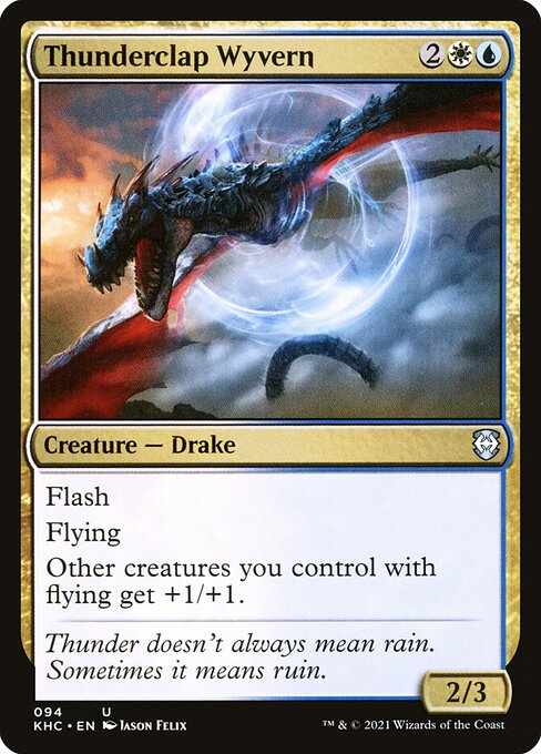 Magic the Gathering Card - Thunderclap Wyvern - MTG Circle