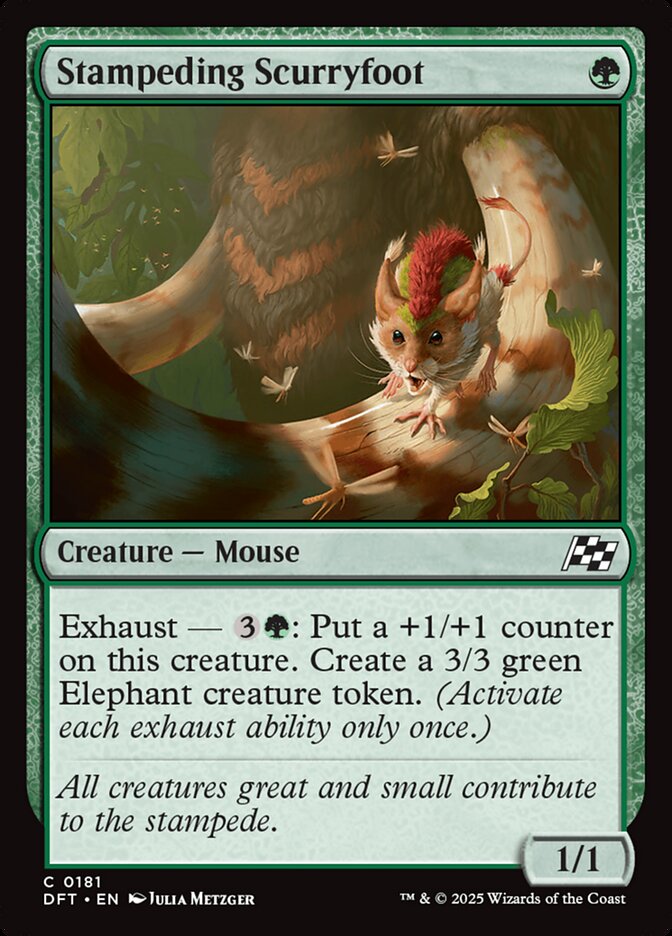 Magic the Gathering Card - Stampeding Scurryfoot - MTG Circle