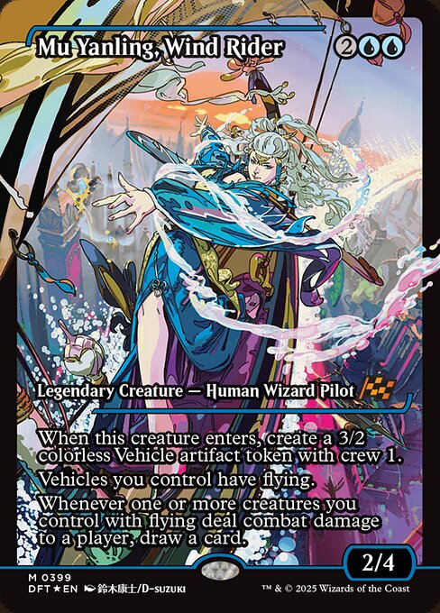 Magic the Gathering Card - Mu Yanling, Wind Rider - MTG Circle