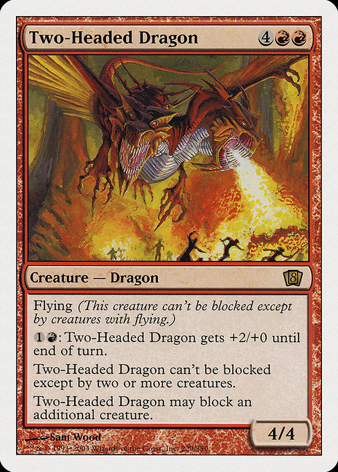 Magic the Gathering Card - Two-Headed Dragon - MTG Circle
