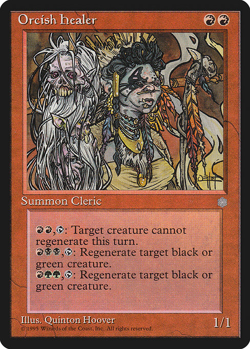 Magic the Gathering Card - Orcish Healer - MTG Circle