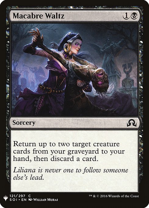 Magic the Gathering Card - Macabre Waltz - MTG Circle