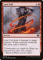 Magic the Gathering Card - Lava Coil - MTG Circle