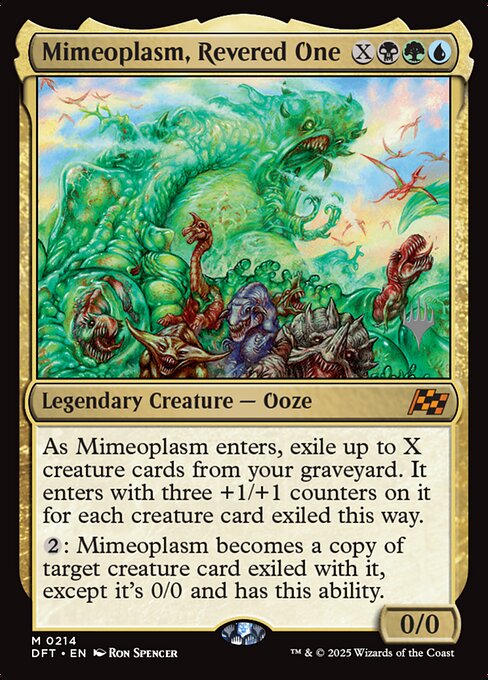 Magic the Gathering Card - Mimeoplasm, Revered One - MTG Circle