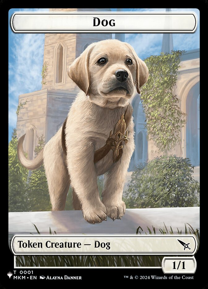 Magic the Gathering Card - Dog - MTG Circle