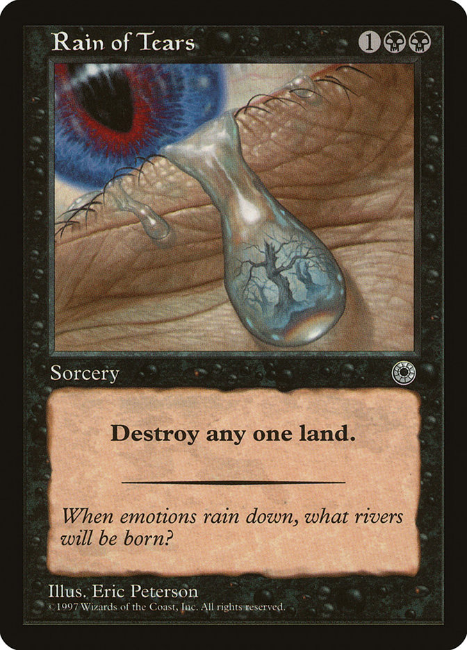 Magic the Gathering Card - Rain of Tears - MTG Circle