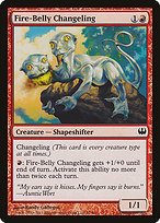 Magic the Gathering Card - Fire-Belly Changeling - MTG Circle