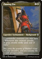 Magic the Gathering Card - Flaming Fist - MTG Circle