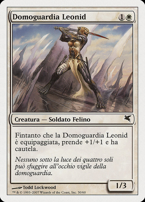 Magic the Gathering Card - Leonin Den-Guard - MTG Circle