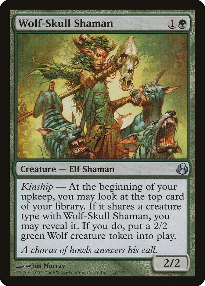 Magic the Gathering Card - Wolf-Skull Shaman - MTG Circle