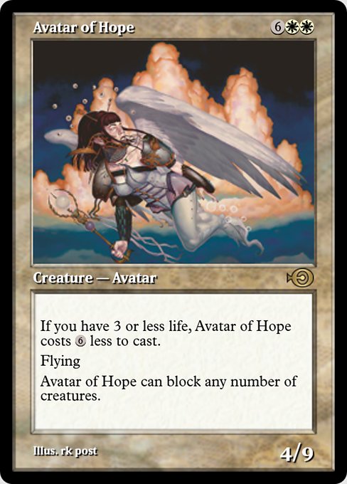 Magic the Gathering Card - Avatar of Hope - MTG Circle