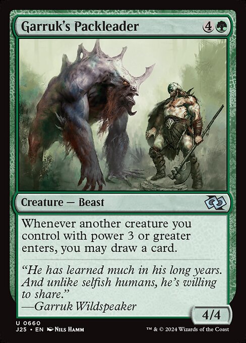 Magic the Gathering Card - Garruk's Packleader - MTG Circle