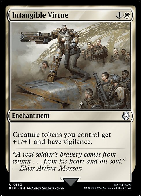 Magic the Gathering Card - Intangible Virtue - MTG Circle