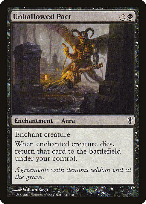 Magic the Gathering Card - Unhallowed Pact - MTG Circle