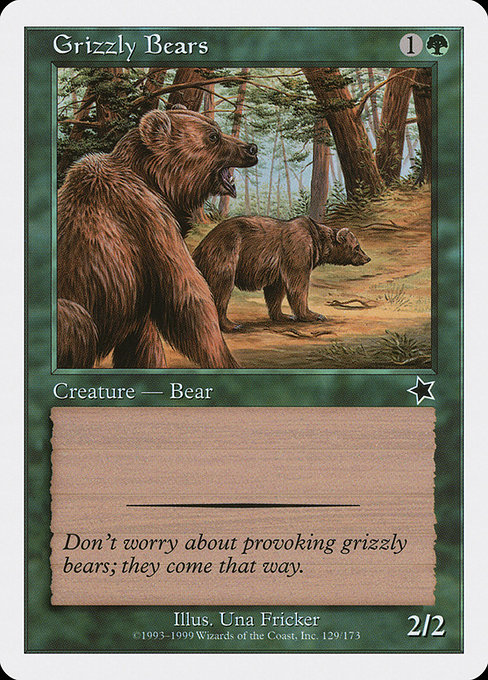 Magic the Gathering Card - Grizzly Bears - MTG Circle