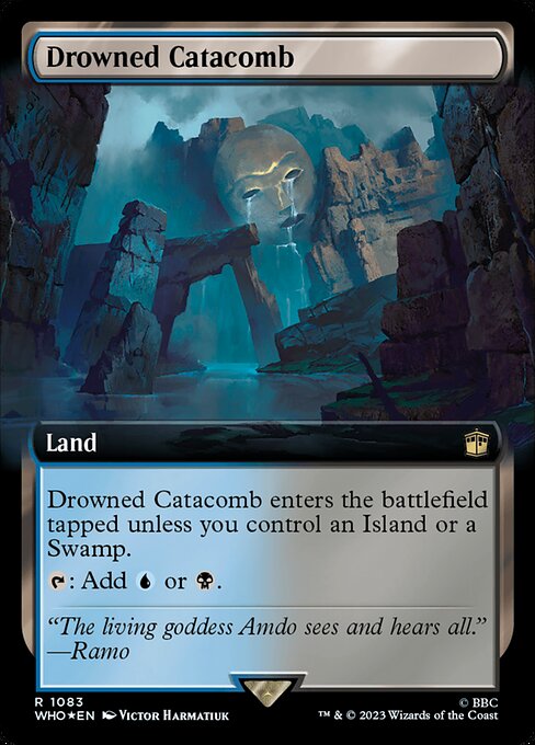 Magic the Gathering Card - Drowned Catacomb - MTG Circle