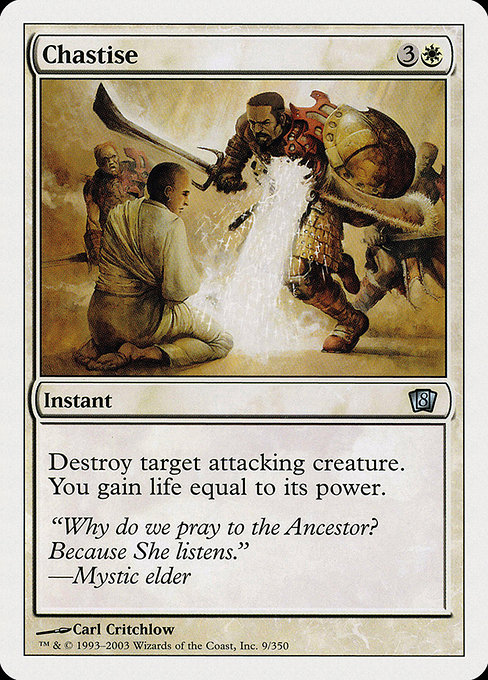 Magic the Gathering Card - Chastise - MTG Circle
