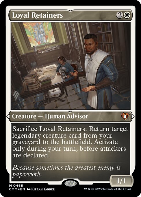 Magic the Gathering Card - Loyal Retainers - MTG Circle