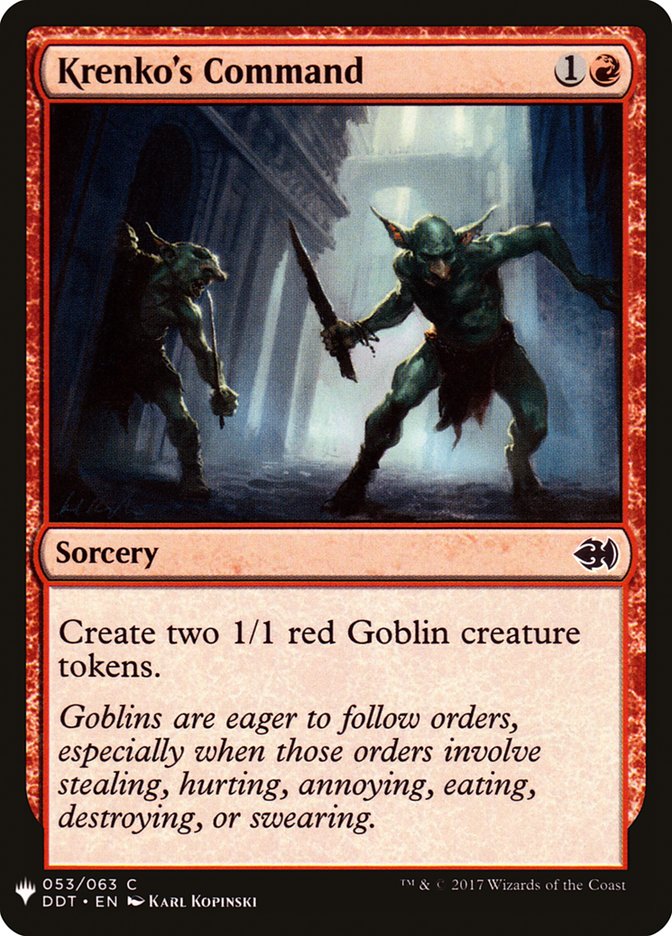 Magic the Gathering Card - Krenko's Command - MTG Circle