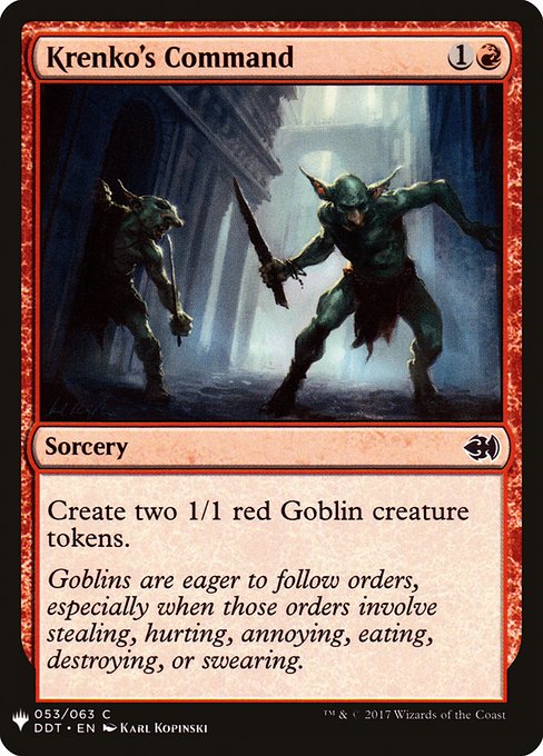 Magic the Gathering Card - Krenko's Command - MTG Circle
