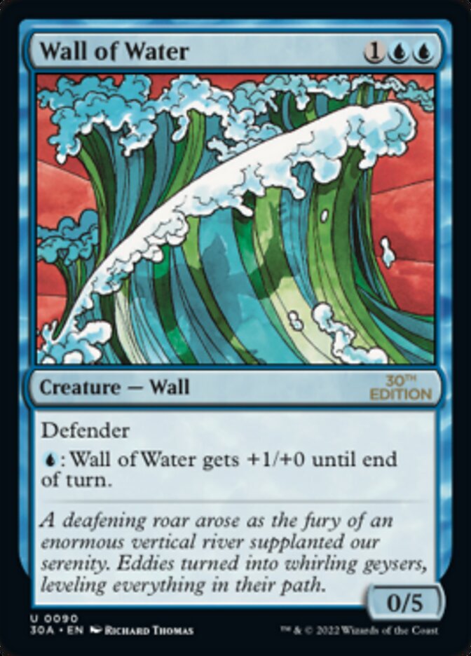 Magic the Gathering Card - Wall of Water - MTG Circle