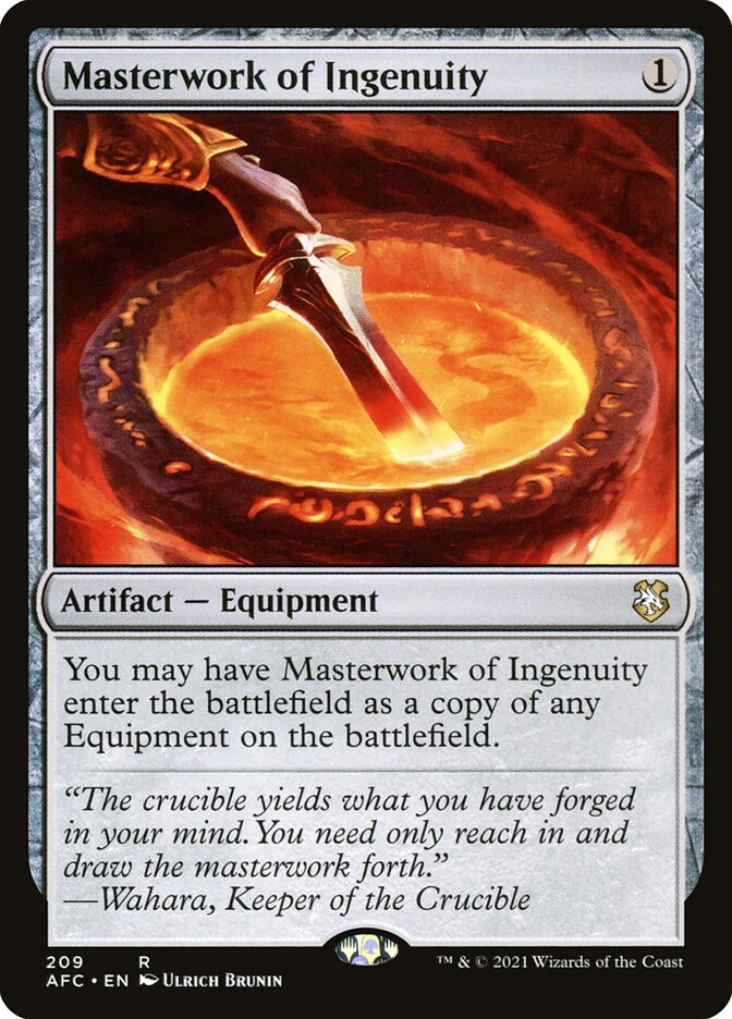 Magic the Gathering Card - Masterwork of Ingenuity - MTG Circle