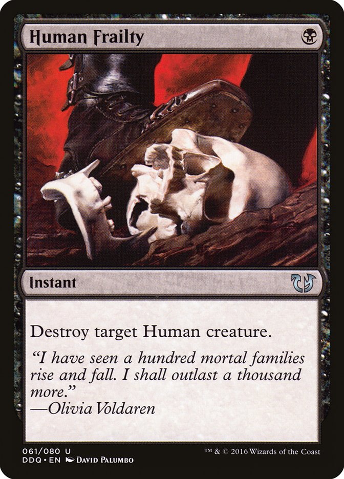 Magic the Gathering Card - Human Frailty - MTG Circle