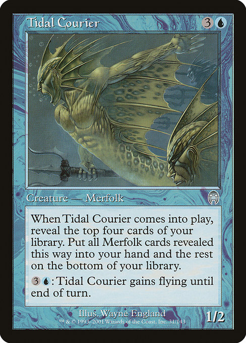 Magic the Gathering Card - Tidal Courier - MTG Circle
