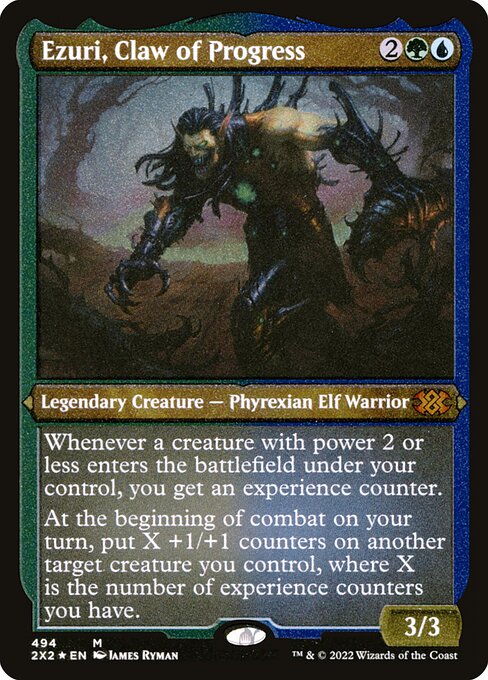 Magic the Gathering Card - Ezuri, Claw of Progress - MTG Circle