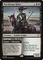 Magic the Gathering Card - Murderous Rider // Swift End - MTG Circle