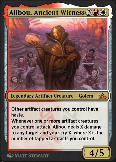 Magic the Gathering Card - Alibou, Ancient Witness - MTG Circle