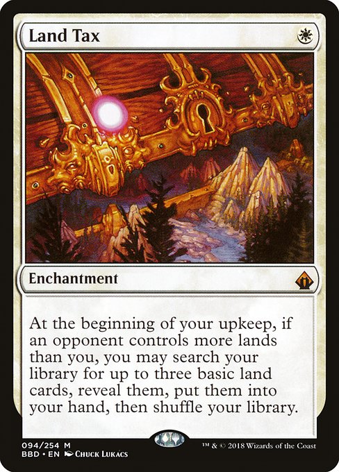 Magic the Gathering Card - Land Tax - MTG Circle